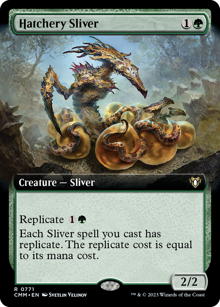 Hatchery Sliver (Extended Art) [Commander Masters] | GrognardGamesBatavia