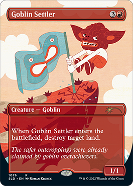 Goblin Settler (Borderless) [Secret Lair Drop Series] | GrognardGamesBatavia