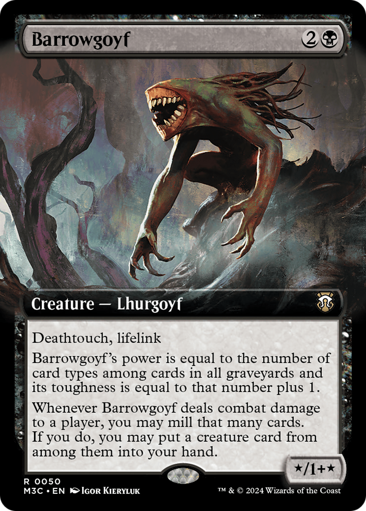 Barrowgoyf (Extended Art) (Ripple Foil) [Modern Horizons 3 Commander] | GrognardGamesBatavia