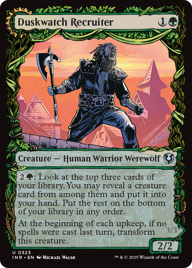 Duskwatch Recruiter // Krallenhorde Howler (Showcase) [Innistrad Remastered] | GrognardGamesBatavia