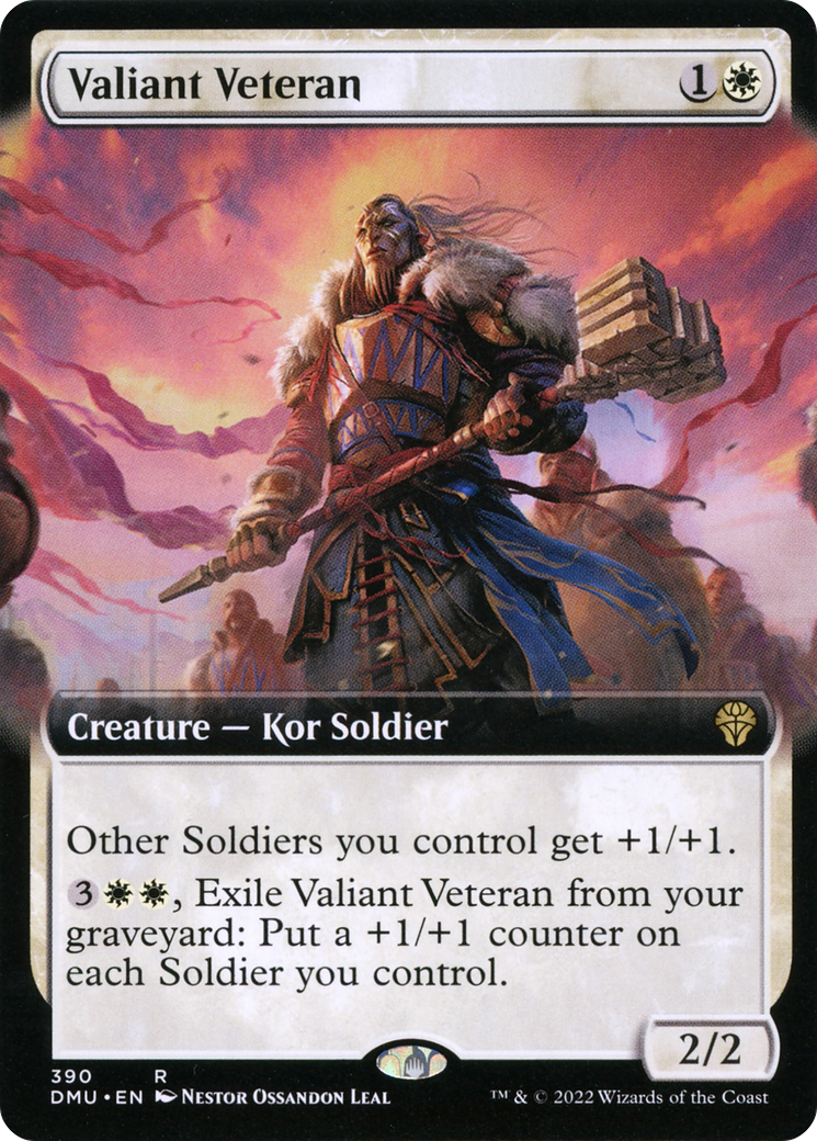 Valiant Veteran (Extended Art) [Dominaria United] | GrognardGamesBatavia