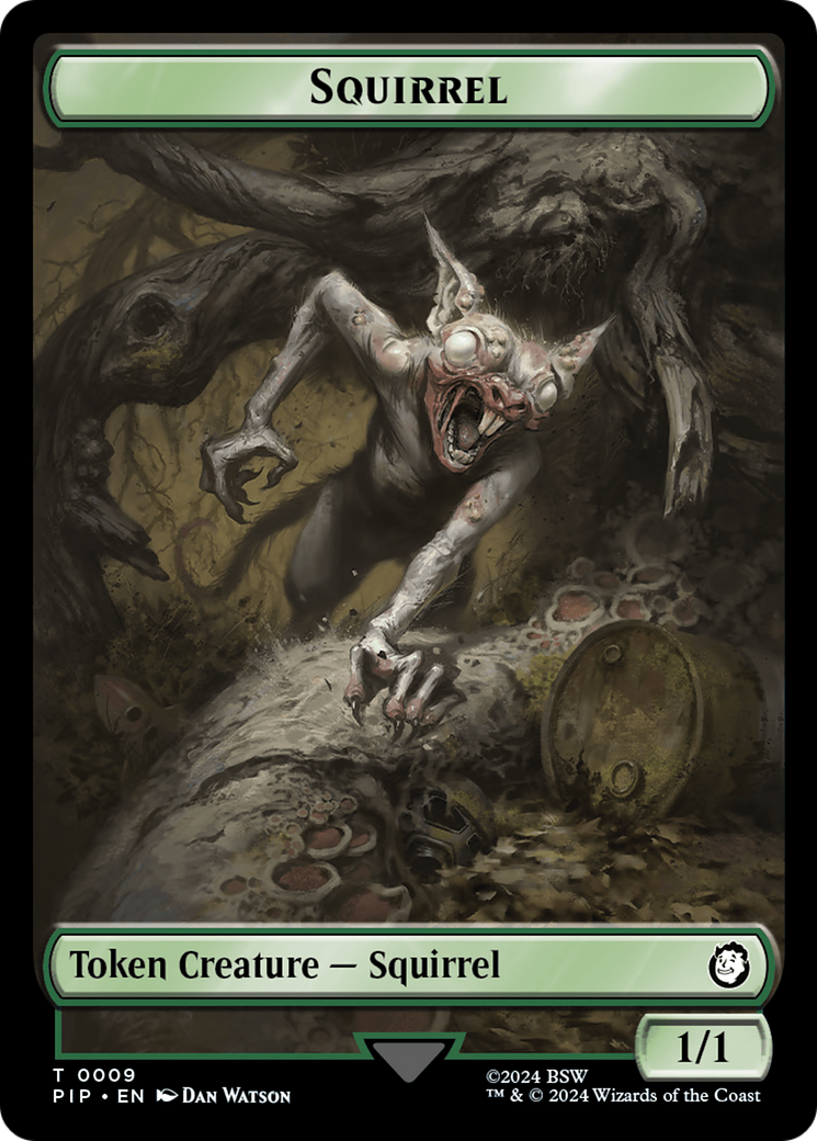 Food (013) // Squirrel Double-Sided Token [Fallout Tokens] | GrognardGamesBatavia