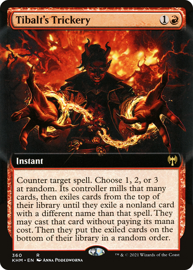 Tibalt's Trickery (Extended Art) [Kaldheim] | GrognardGamesBatavia