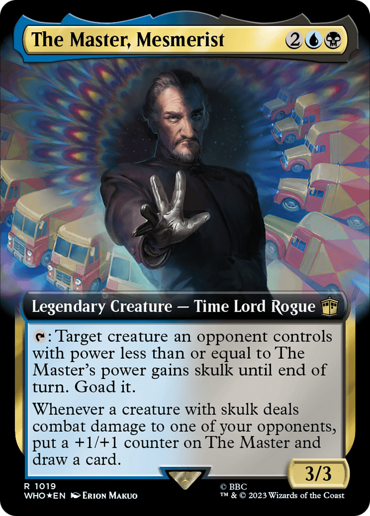 The Master, Mesmerist (Extended Art) (Surge Foil) [Doctor Who] | GrognardGamesBatavia