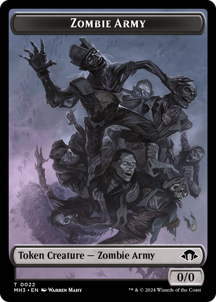 Zombie Army Token [Modern Horizons 3 Tokens] | GrognardGamesBatavia