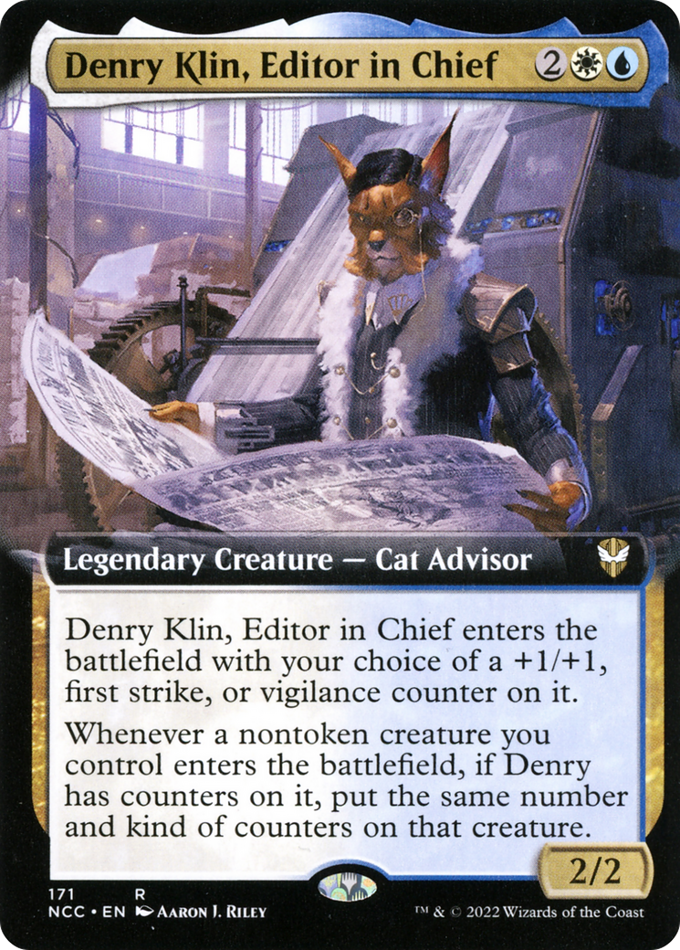 Denry Klin, Editor in Chief (Extended Art) [Streets of New Capenna Commander] | GrognardGamesBatavia