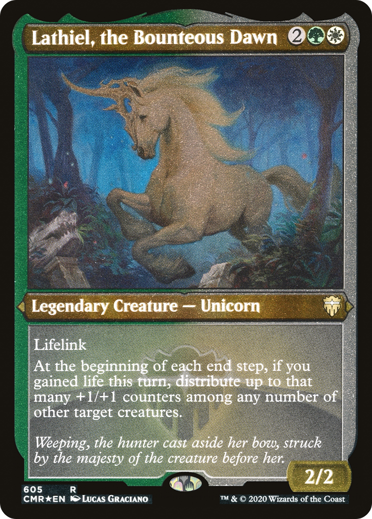 Lathiel, the Bounteous Dawn (Etched) [Commander Legends] | GrognardGamesBatavia