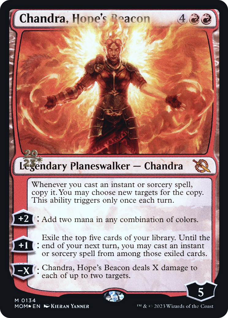 Chandra, Hope's Beacon [March of the Machine Prerelease Promos] | GrognardGamesBatavia