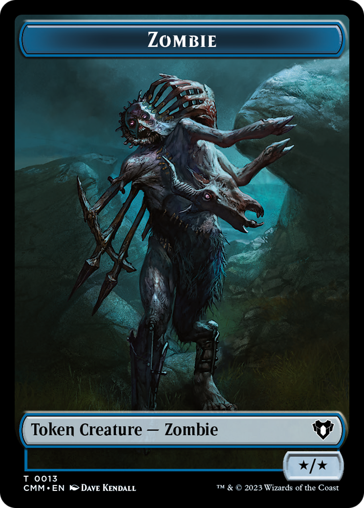 Zombie Token (13) [Commander Masters Tokens] | GrognardGamesBatavia