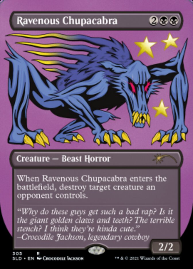 Ravenous Chupacabra (Borderless) (Foil Etched) [Secret Lair Drop Series] | GrognardGamesBatavia