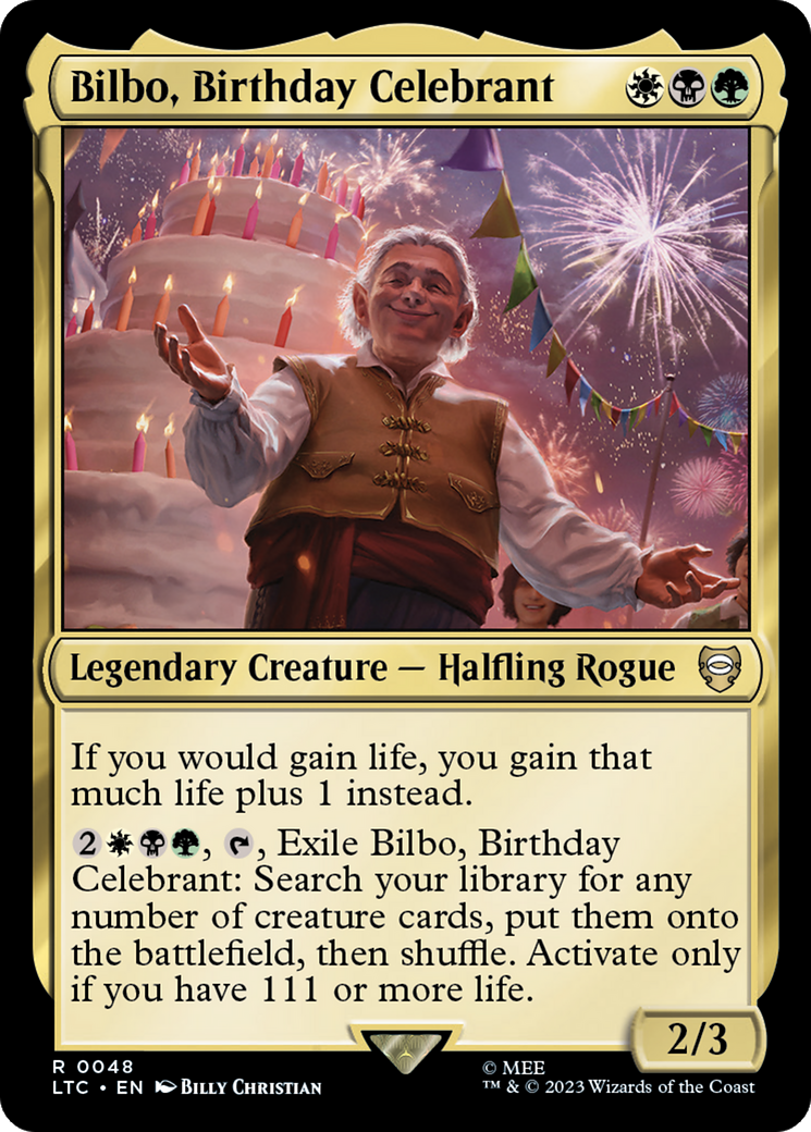 Bilbo, Birthday Celebrant [The Lord of the Rings: Tales of Middle-Earth Commander] | GrognardGamesBatavia