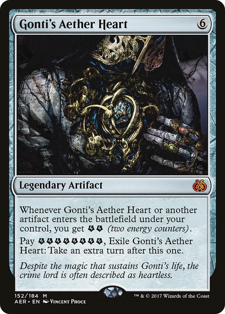 Gonti's Aether Heart (Ripple Foil) [Modern Horizons 3 Commander] | GrognardGamesBatavia