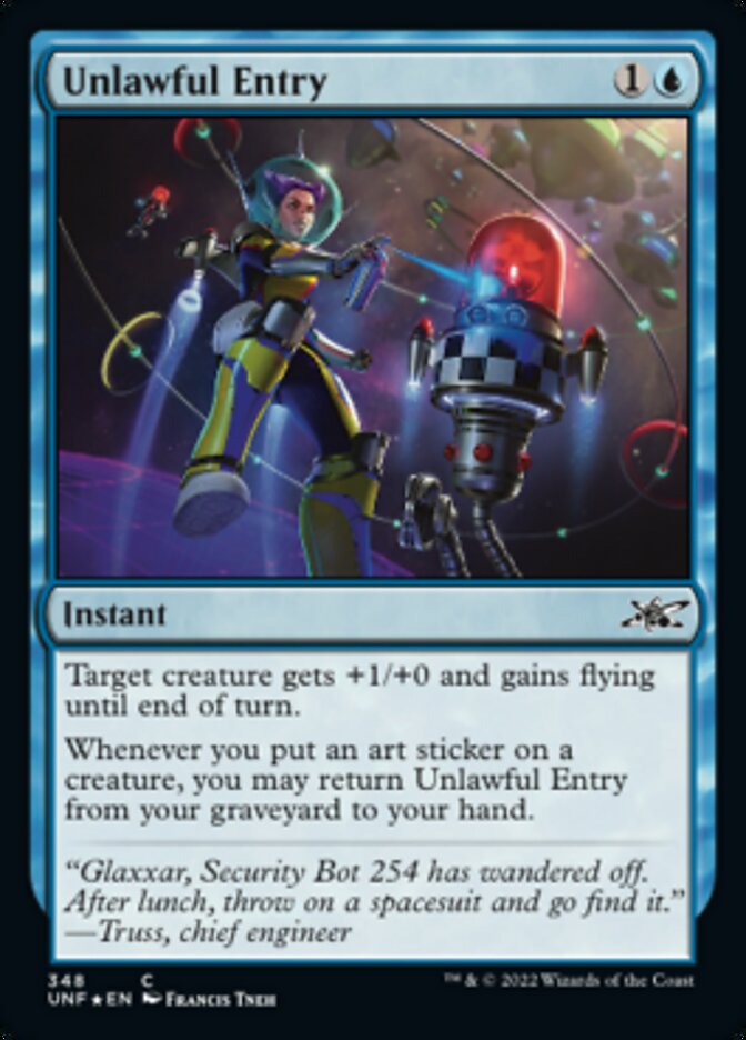 Unlawful Entry (Galaxy Foil) [Unfinity] | GrognardGamesBatavia