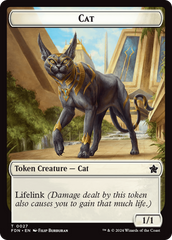 Cat (0027) // Phyrexian Goblin Double-Sided Token [Foundations Tokens] | GrognardGamesBatavia