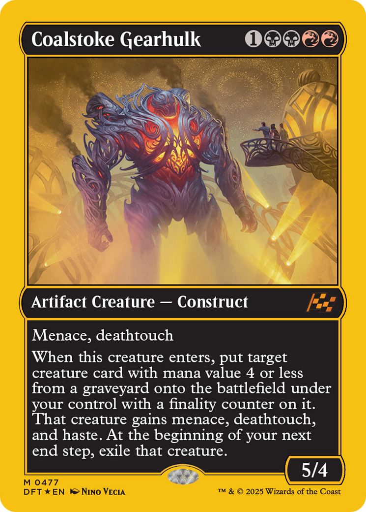 Coalstoke Gearhulk (First-Place Foil) [Aetherdrift] | GrognardGamesBatavia