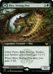 Blex, Vexing Pest // Search for Blex (Extended Art) [Strixhaven: School of Mages] | GrognardGamesBatavia