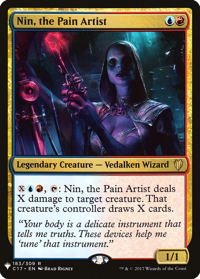 Nin, the Pain Artist [The List] | GrognardGamesBatavia