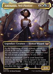 Aminatou, Veil Piercer (Borderless) [Duskmourn: House of Horror Commander] | GrognardGamesBatavia