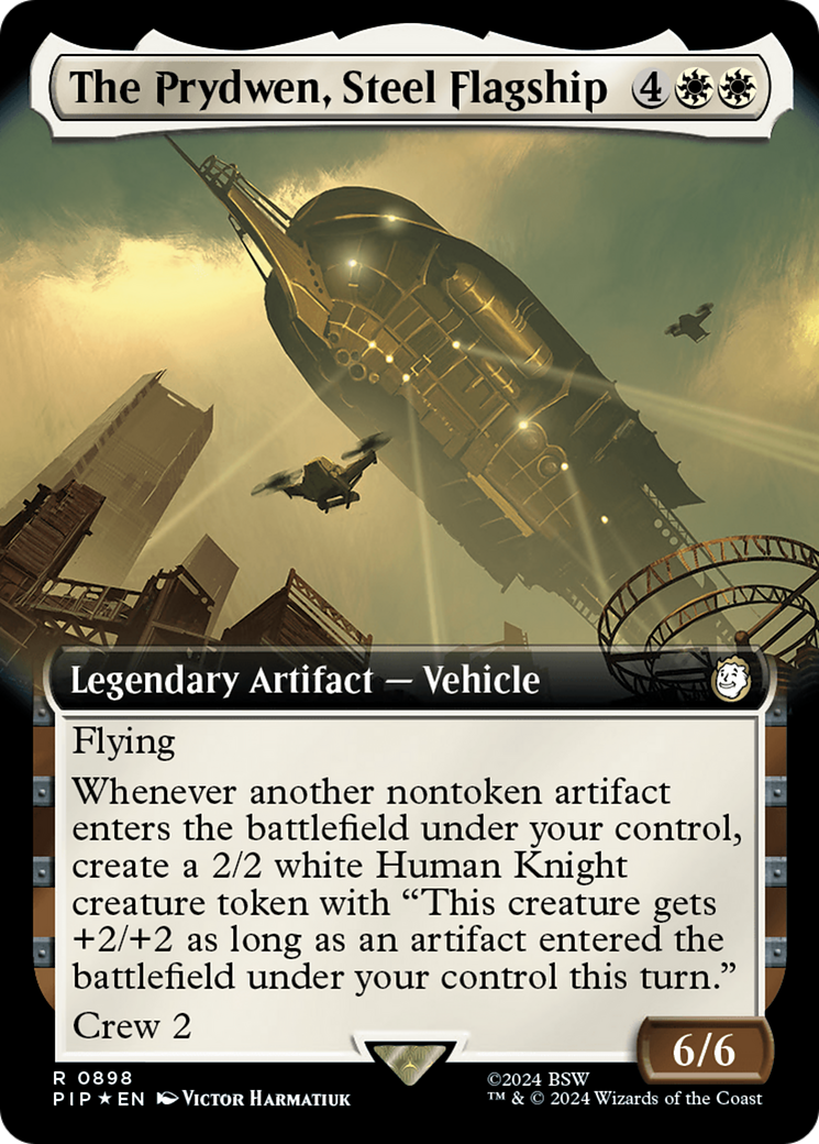 The Prydwen, Steel Flagship (Extended Art) (Surge Foil) [Fallout] | GrognardGamesBatavia