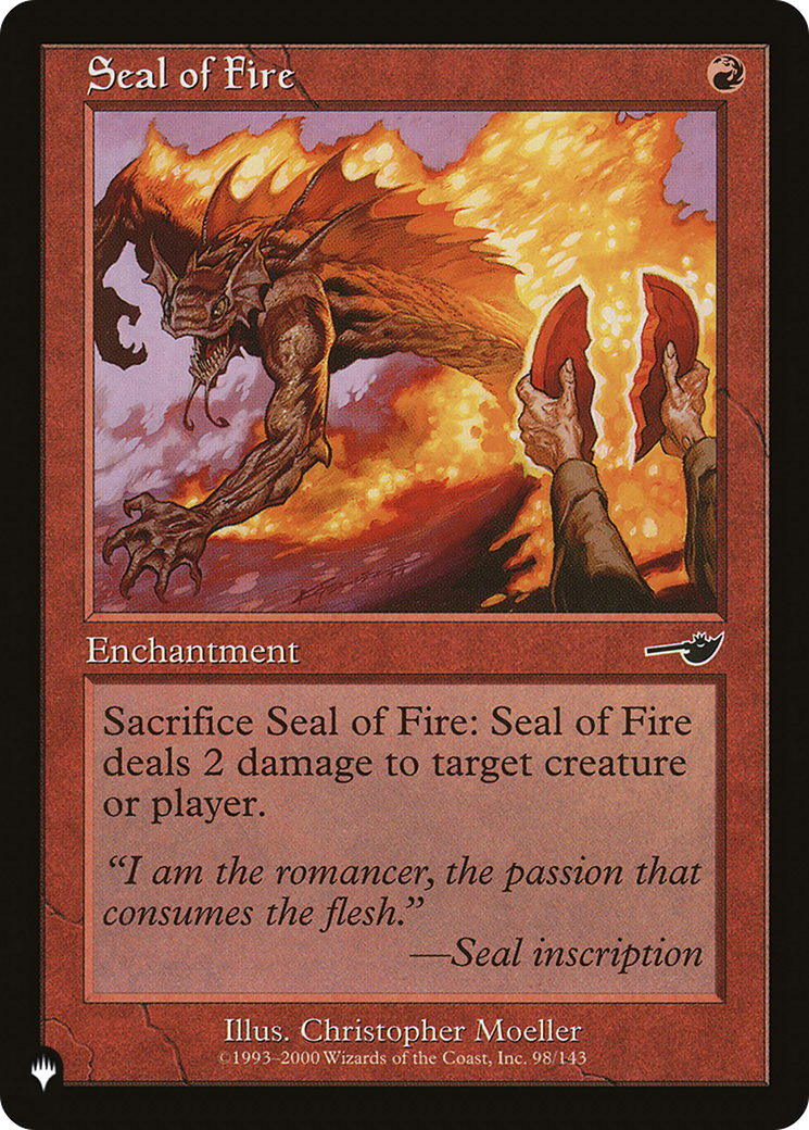 Seal of Fire [The List Reprints] | GrognardGamesBatavia