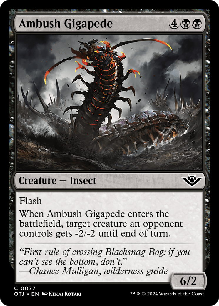 Ambush Gigapede [Outlaws of Thunder Junction] | GrognardGamesBatavia