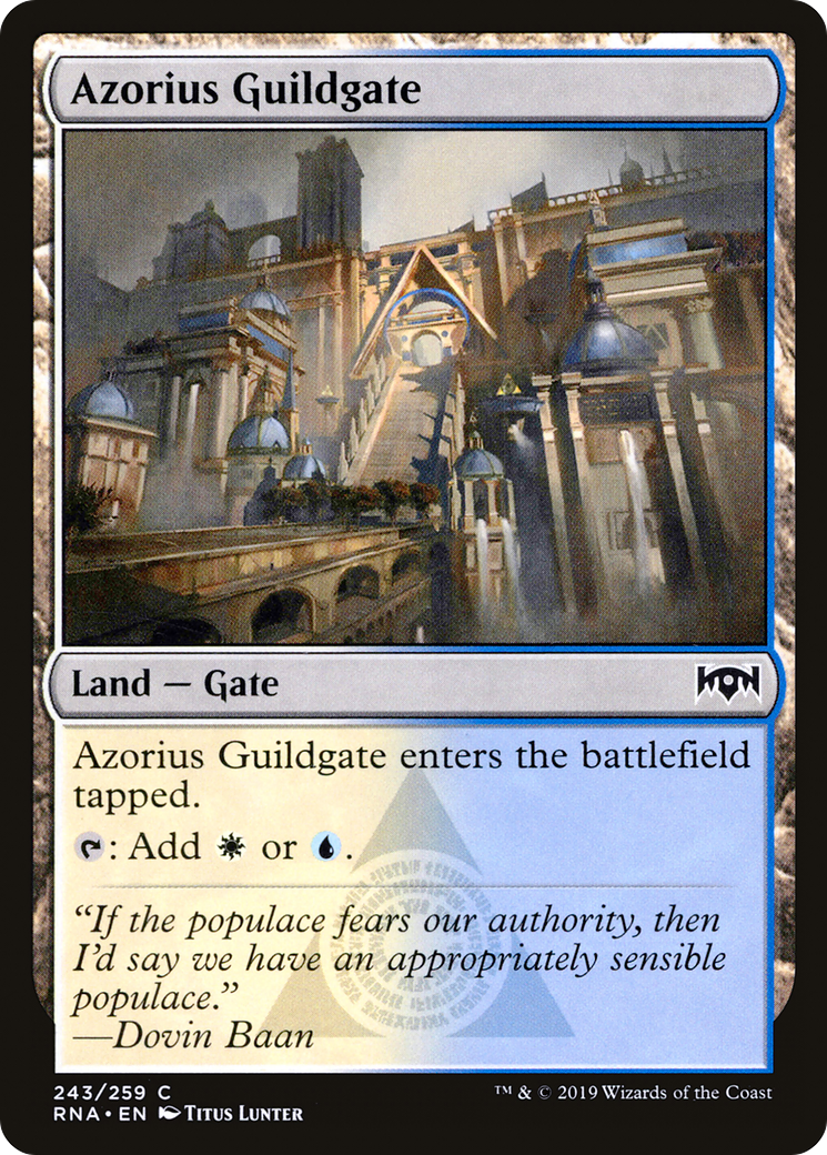 Azorius Guildgate (243/259) [Ravnica Allegiance] | GrognardGamesBatavia