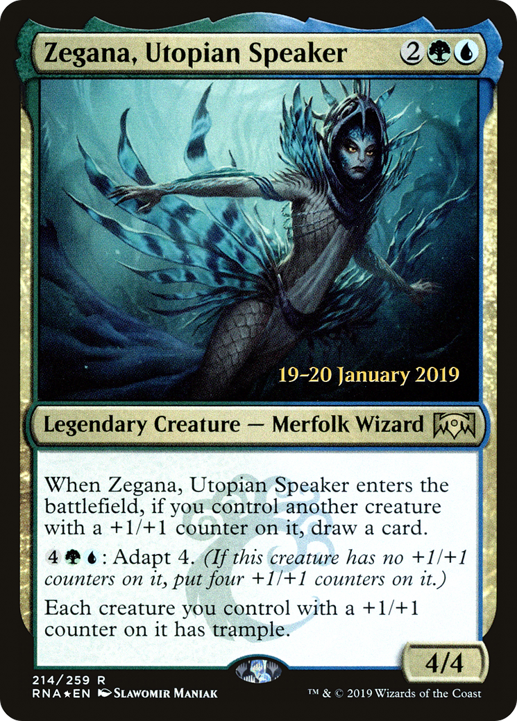 Zegana, Utopian Speaker [Ravnica Allegiance Prerelease Promos] | GrognardGamesBatavia