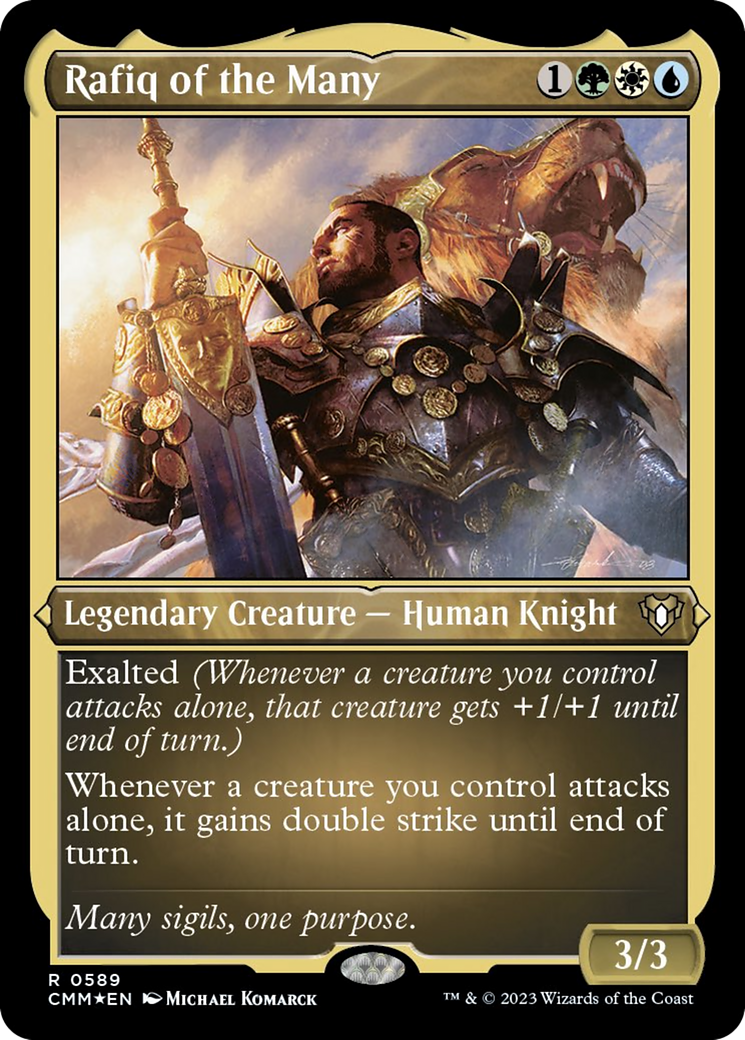 Rafiq of the Many (Foil Etched) [Commander Masters] | GrognardGamesBatavia