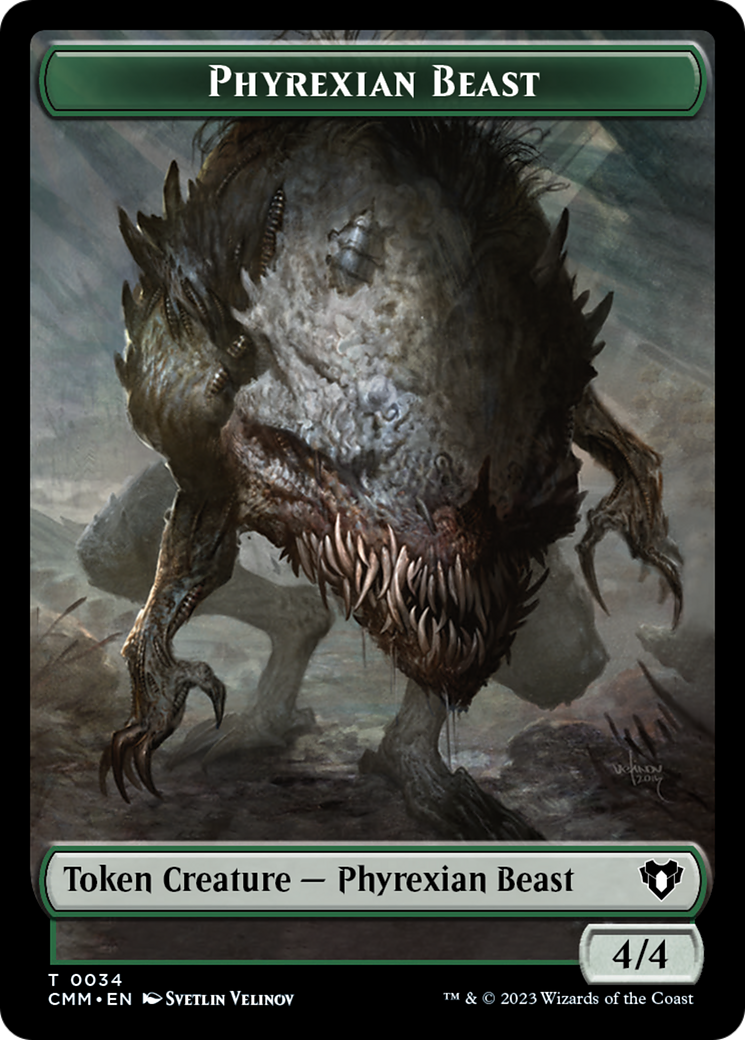 Phyrexian Beast Token [Commander Masters Tokens] | GrognardGamesBatavia