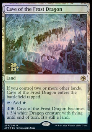 Cave of the Frost Dragon [Dungeons & Dragons: Adventures in the Forgotten Realms Prerelease Promos] | GrognardGamesBatavia