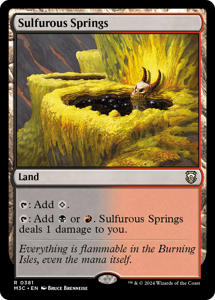 Sulfurous Springs (Ripple Foil) [Modern Horizons 3 Commander] | GrognardGamesBatavia