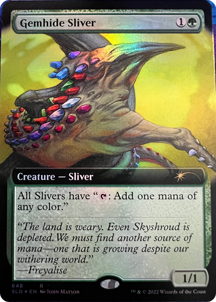 Gemhide Sliver (Extended Art) [Secret Lair Drop Series] | GrognardGamesBatavia