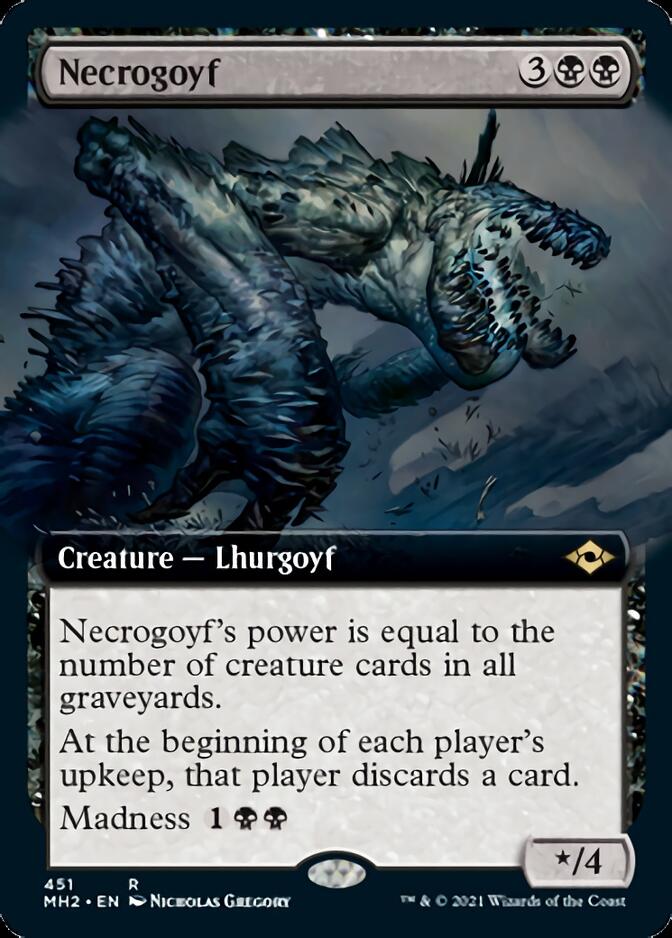 Necrogoyf (Extended Art) [Modern Horizons 2] | GrognardGamesBatavia