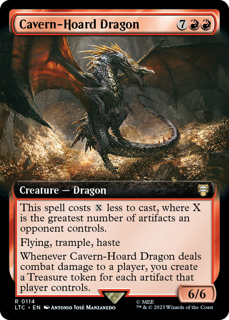 Cavern-Hoard Dragon (Extended Art) [The Lord of the Rings: Tales of Middle-Earth Commander] | GrognardGamesBatavia