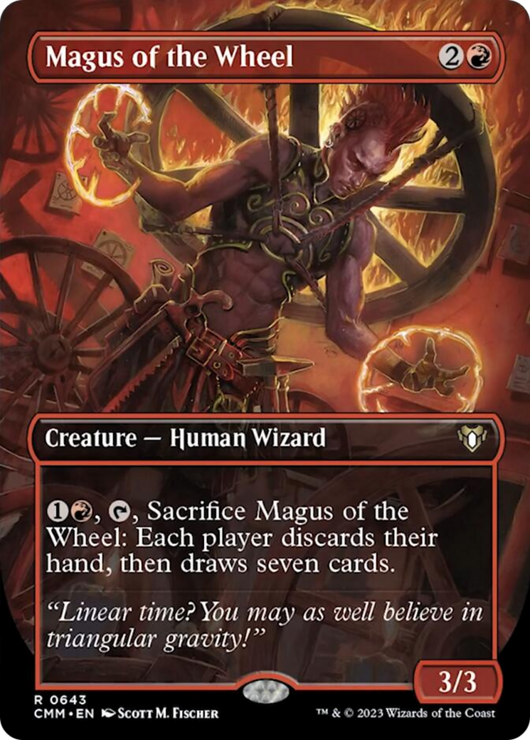 Magus of the Wheel (Borderless Alternate Art) [Commander Masters] | GrognardGamesBatavia