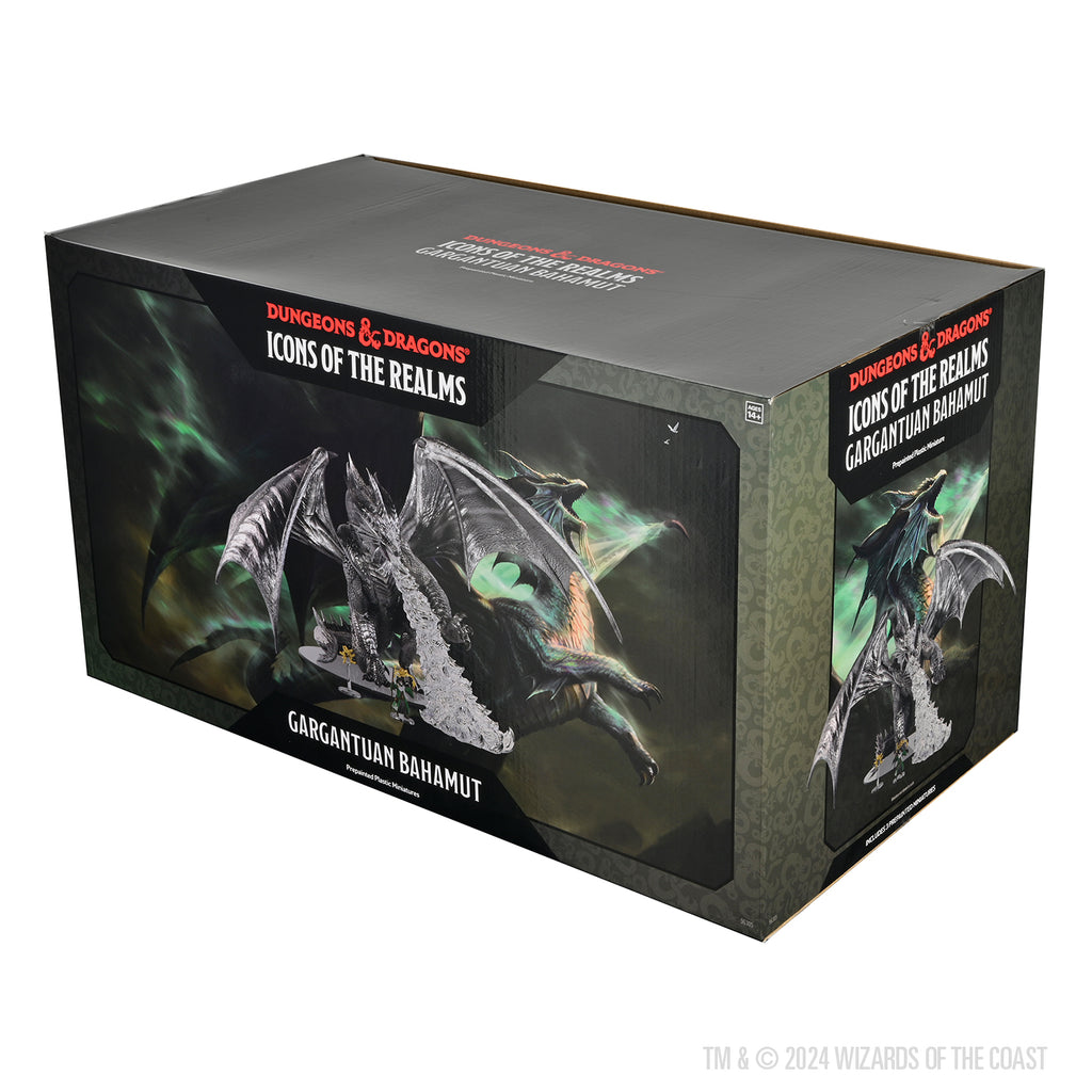 WizKids 96305 Dungeons and Dragons Icons of the Realms Gargantuan Bahamut Premium Set | GrognardGamesBatavia