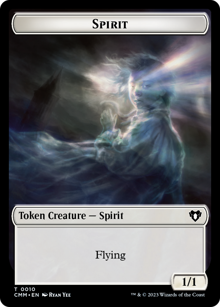 Spirit (0010) // Elemental (0037) Double-Sided Token [Commander Masters Tokens] | GrognardGamesBatavia