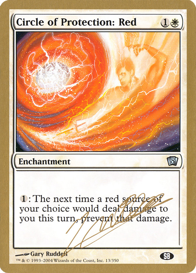 Circle of Protection: Red (Julien Nuijten) (SB) [World Championship Decks 2004] | GrognardGamesBatavia