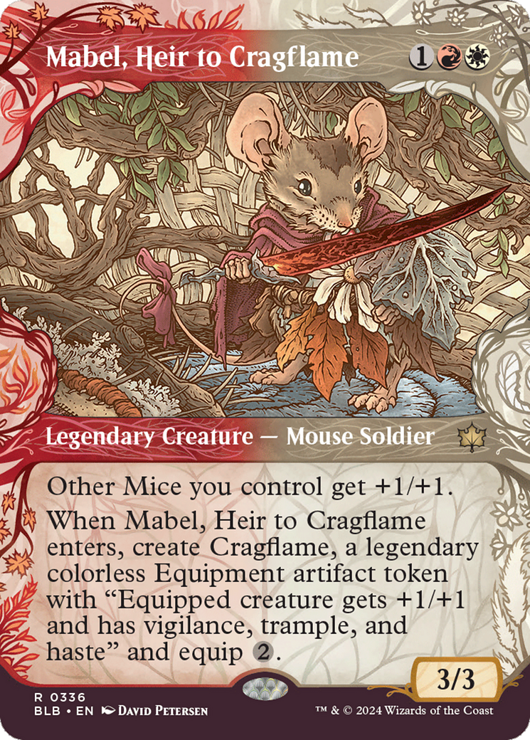 Mabel, Heir to Cragflame (Showcase) [Bloomburrow] | GrognardGamesBatavia