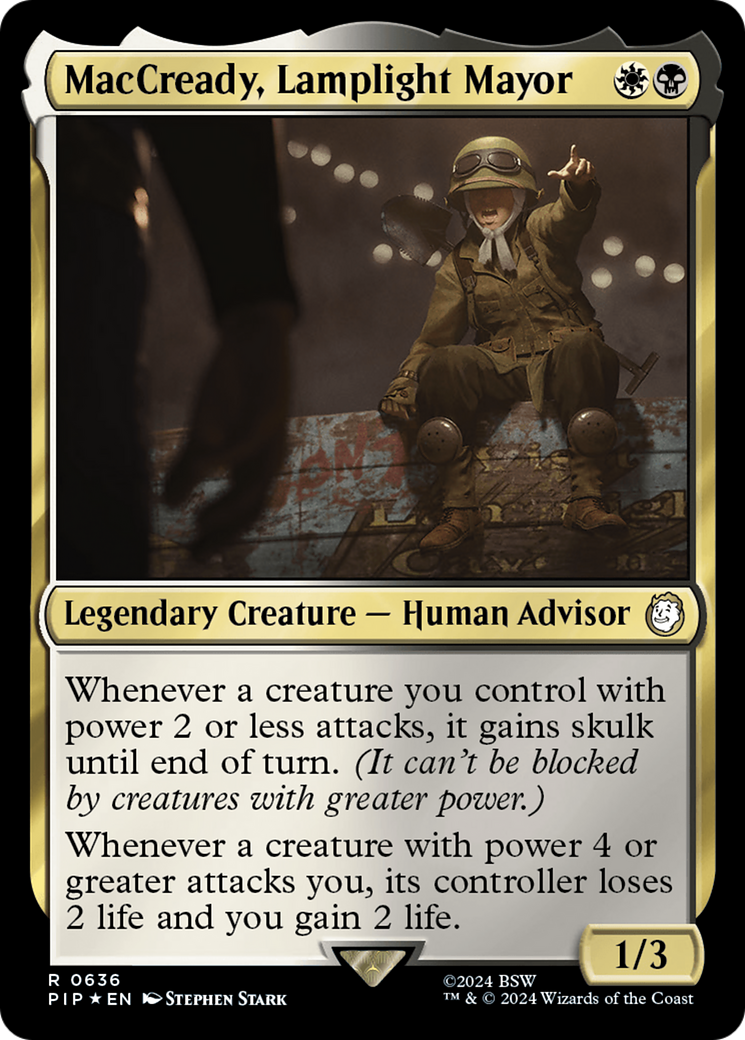 MacCready, Lamplight Mayor (Surge Foil) [Fallout] | GrognardGamesBatavia