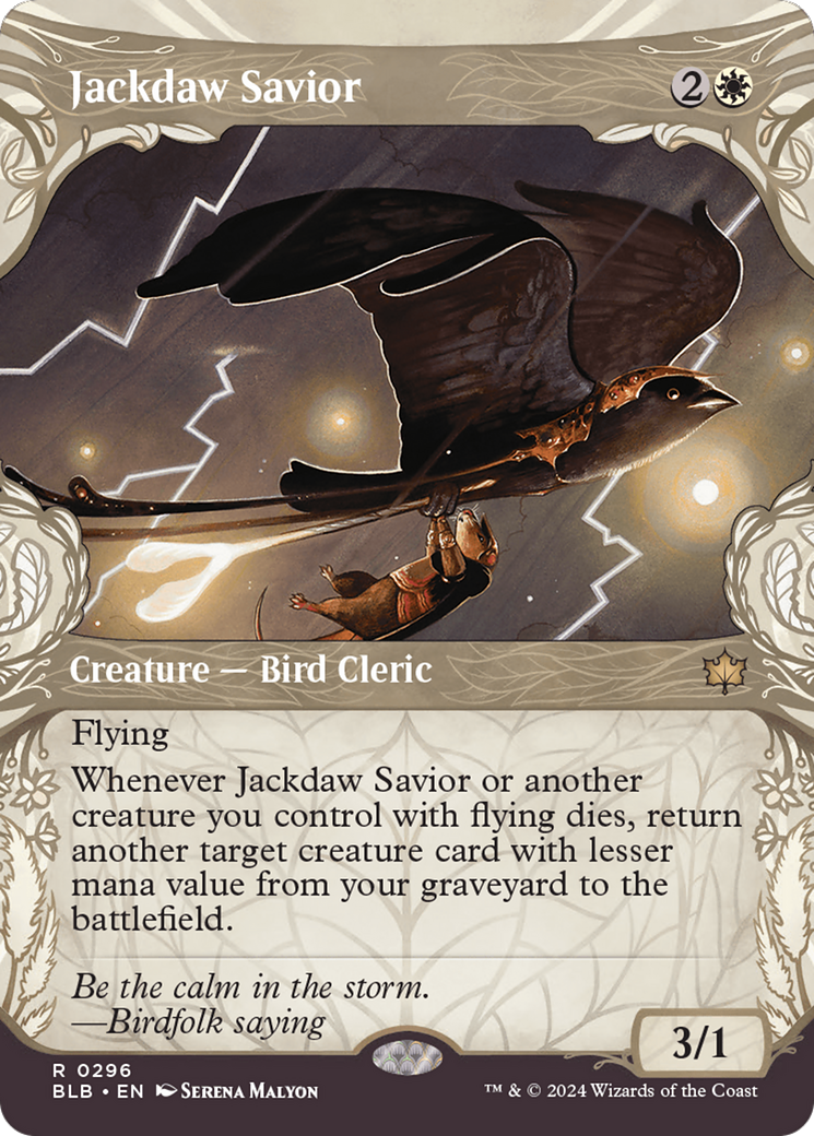 Jackdaw Savior (Showcase) [Bloomburrow] | GrognardGamesBatavia