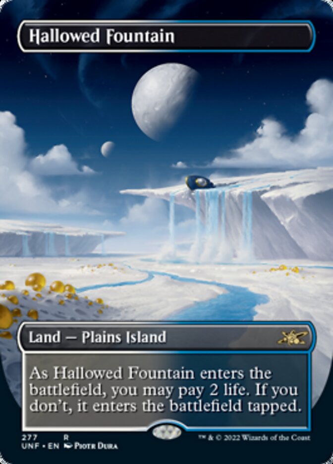 Hallowed Fountain (Borderless) [Unfinity] | GrognardGamesBatavia