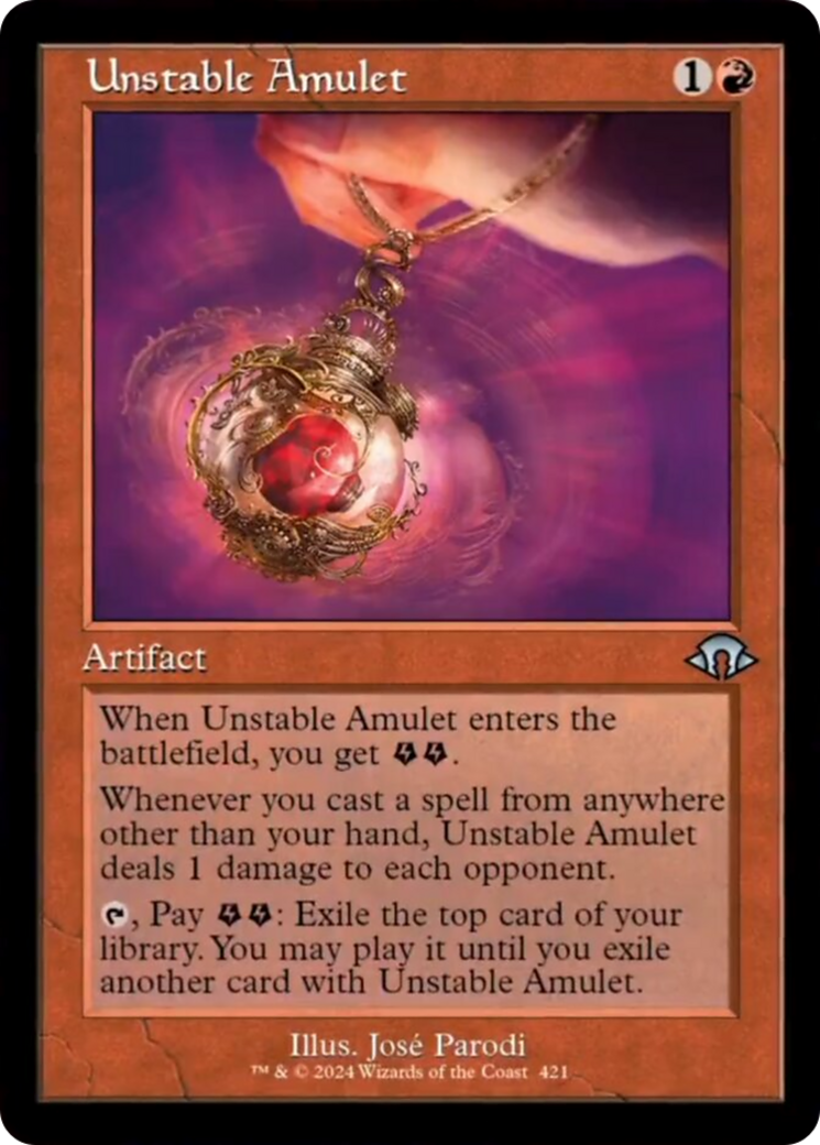 Unstable Amulet (Retro) [Modern Horizons 3] | GrognardGamesBatavia