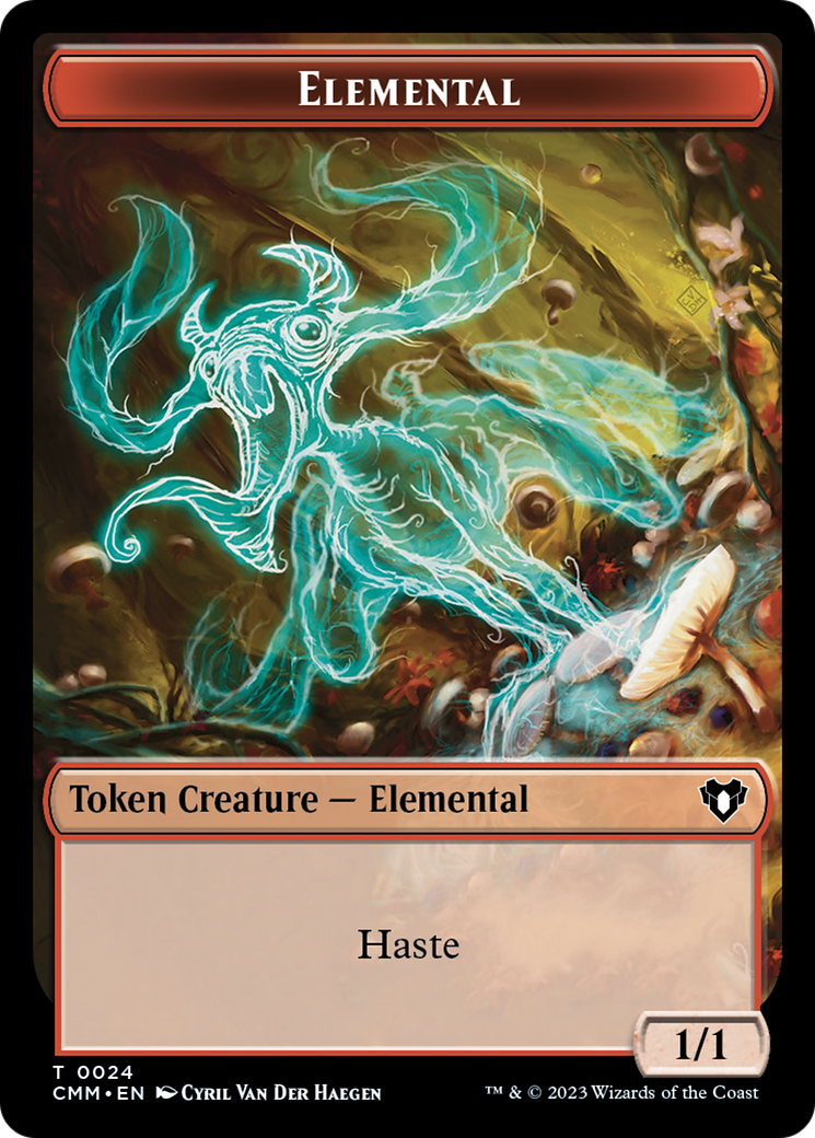 Elemental Token (24) [Commander Masters Tokens] | GrognardGamesBatavia