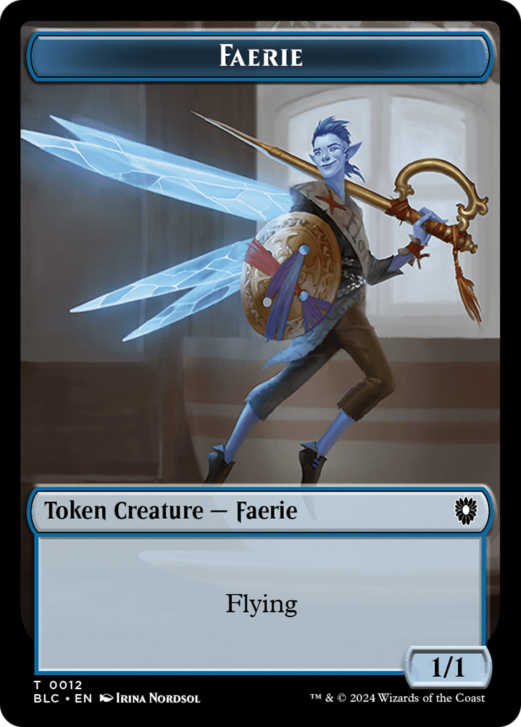 Spirit // Faerie Double-Sided Token [Bloomburrow Commander Tokens] | GrognardGamesBatavia