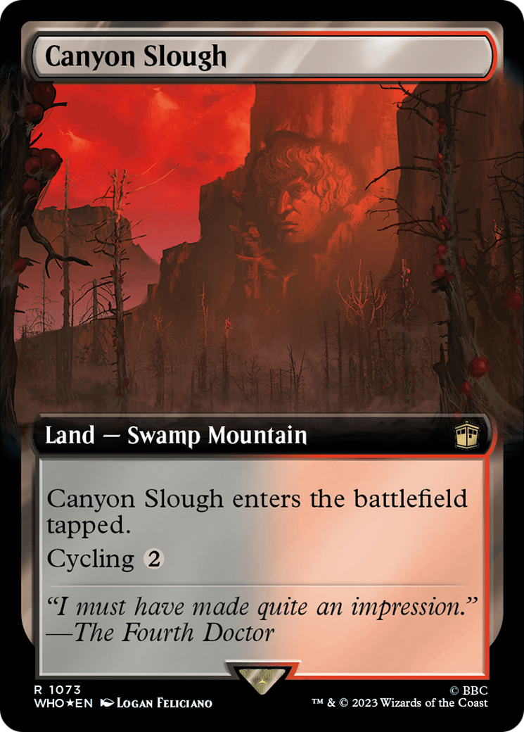 Canyon Slough (Extended Art) (Surge Foil) [Doctor Who] | GrognardGamesBatavia