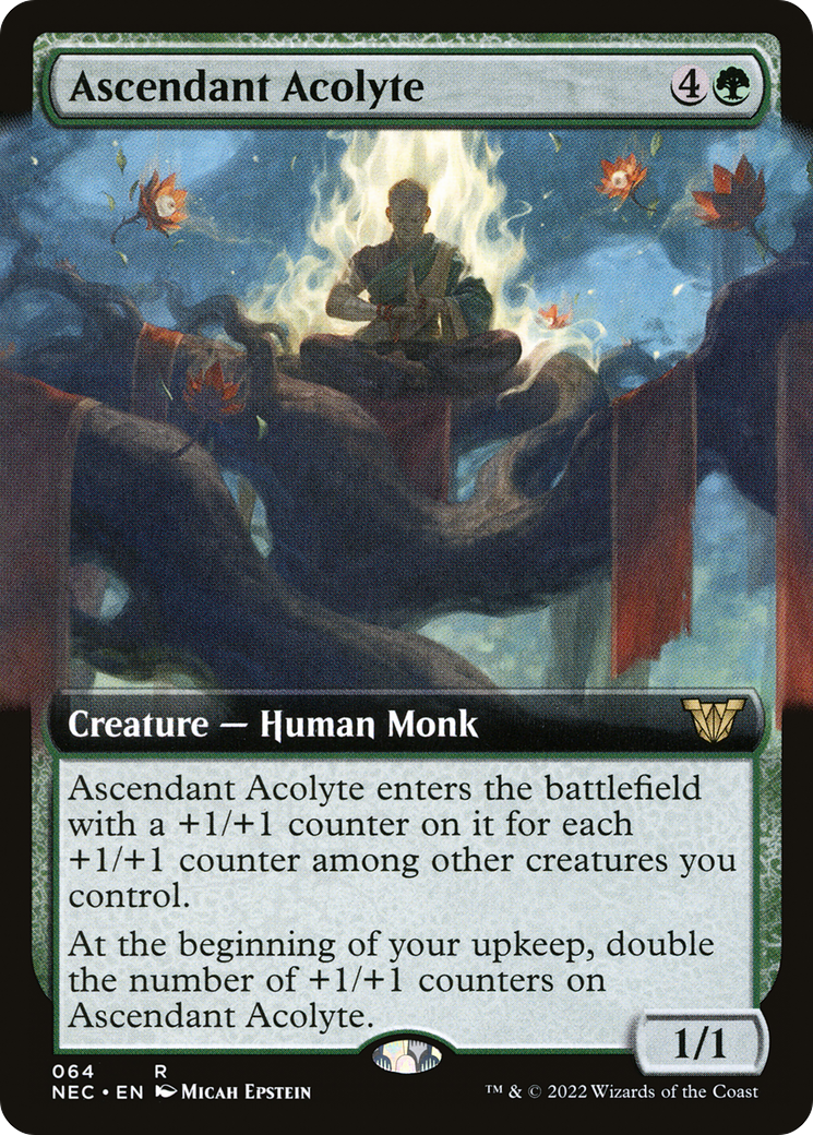 Ascendant Acolyte (Extended Art) [Kamigawa: Neon Dynasty Commander] | GrognardGamesBatavia