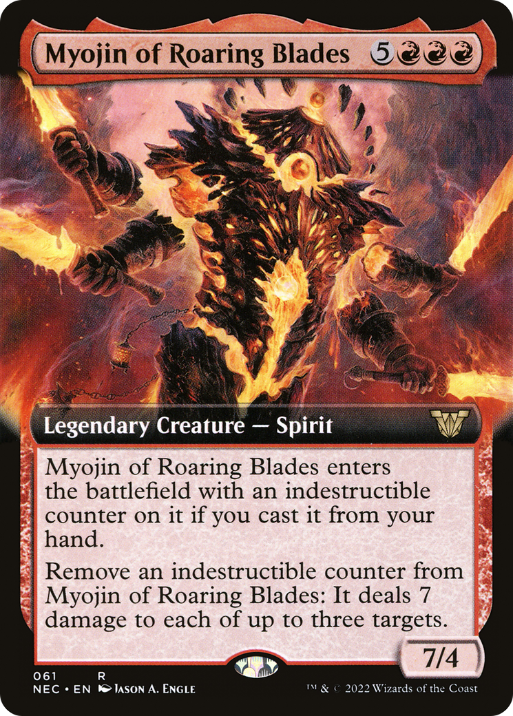 Myojin of Roaring Blades (Extended Art) [Kamigawa: Neon Dynasty Commander] | GrognardGamesBatavia