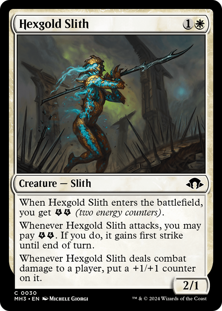 Hexgold Slith [Modern Horizons 3] | GrognardGamesBatavia