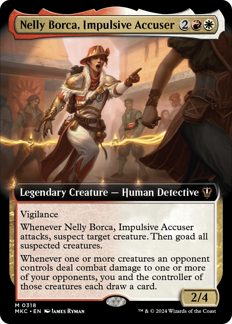 Nelly Borca, Impulsive Accuser (Extended Art) [Murders at Karlov Manor Commander] | GrognardGamesBatavia